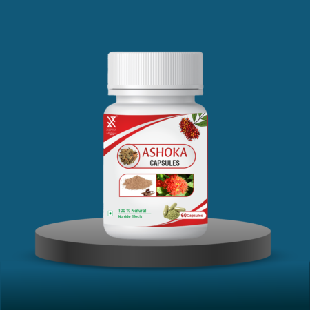 Ayurvedic Ashoka Capsules | Helps Irregular Menstrual & PCOS/PCOD, Piles & Toxins