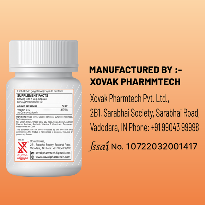 Vitamin B12 Capsules | Ayurvedic Nutrition to Support Brain & Nervous System