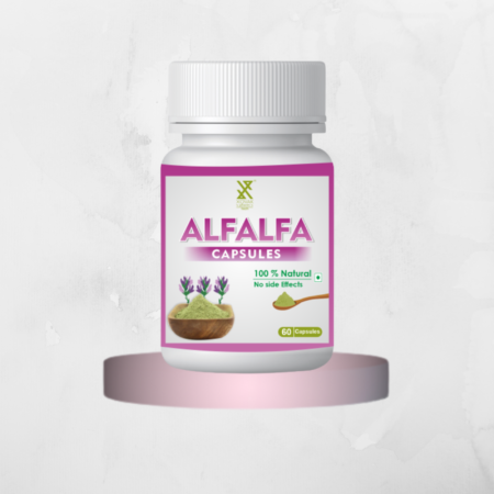 Alfalfa Capsules | Natural Blood Purifier, Helps in Lower Cholesterol & Sugar Management