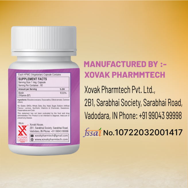 Biotin Capsules | Plant-Based Hair, Skin & Nail Supplement