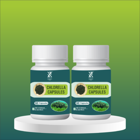 Ayurvedic Chlorella Capsule is organic supplement for Body Detox, Regulates Cholesterol, Anti-oxidant, Controls Blood Pressure and Diabetes, Boosts Immunity, and Promotes Liver Health. Xovak Pharmtech Chlorella Capsule is 100% natural, organic, plant-based & ayurvedic product.