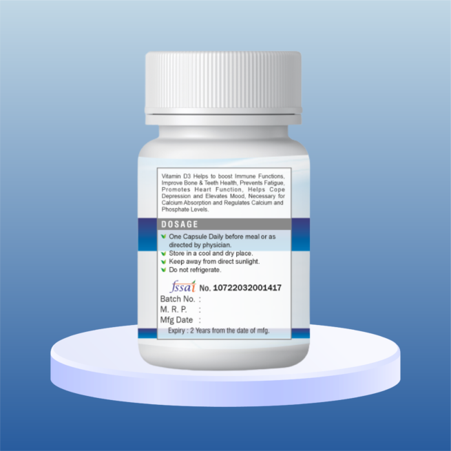 Vitamin D3 Capsules | Reinforce Bones, Muscles & Boost Immune System