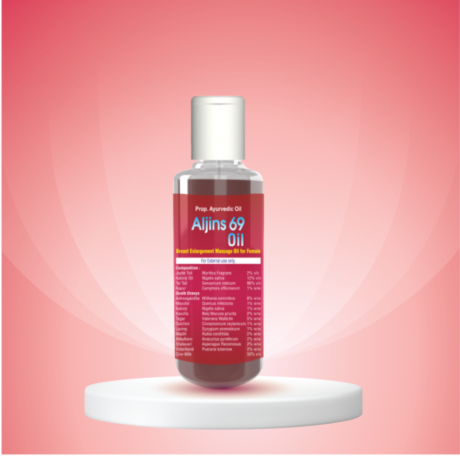 Aljins 69 Oil | Ayurvedic Breast Enlargement Massage Oil