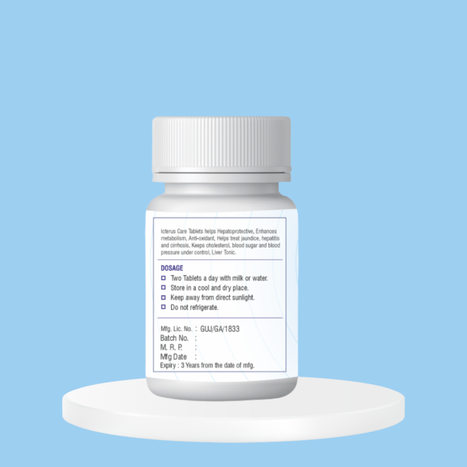 Icterus Care Tablets | Ayurvedic Supplement for Liver Health, Jaundice & Fatty Liver