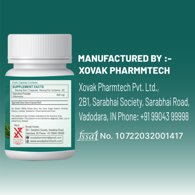Spirulina Capsules | Reinforce Production of White Blood Cells & Antibodies