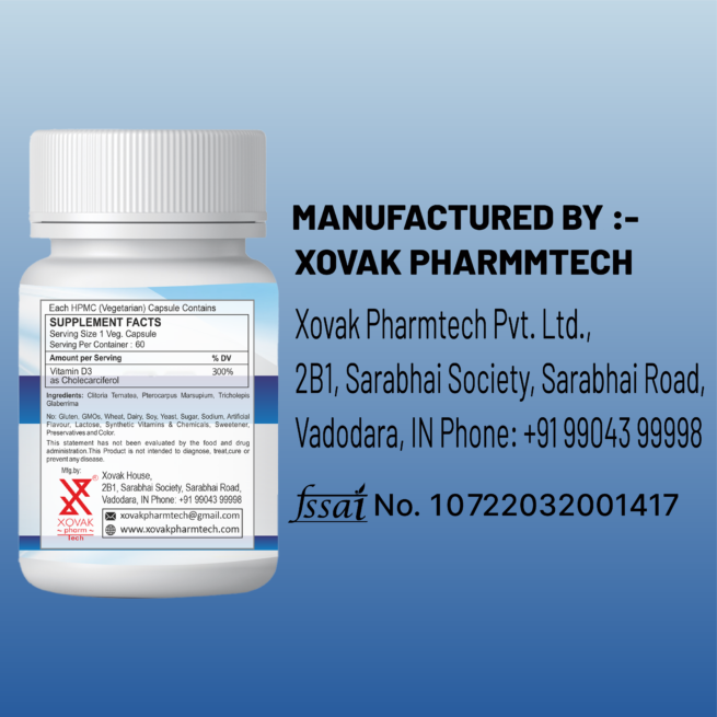 Vitamin D3 Capsules | Reinforce Bones, Muscles & Boost Immune System